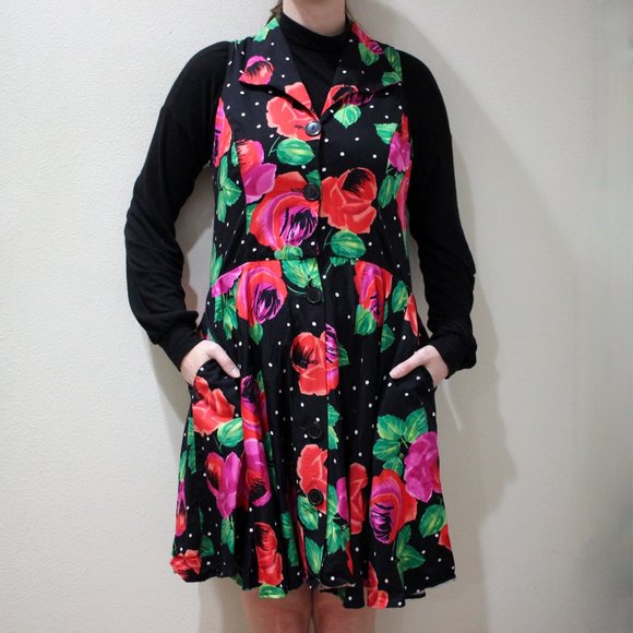 Jessica Howard Dresses & Skirts - Vintage Jessica Howard by Mitchell Rodbell floral polka dot career dress